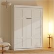 Pemberly Row Modern 65-inch Queen Murphy Bed Sturdy in White