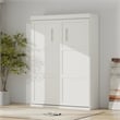 Pemberly Row Modern Queen Murphy Bed 65-inch Space-Saving in White