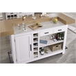 Pemberly Row Set of 3 Quartz Inserted Dining Bar & Spindle Back Swivel Barstools