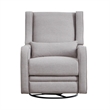Pemberly Row Pearl River Gray Glider Power Recliner Nursery Rocking Swivel Chair