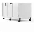 Pemberly Row Contemporary Engineered Wood Sewing Craft Cart in White