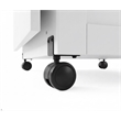 Pemberly Row Contemporary Engineered Wood Sewing Craft Cart in White