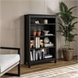 Pemberly Row Solid Pine Wood Classic Bookcase - Black Finish 48