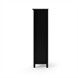Pemberly Row Solid Pine Wood Classic Bookcase - Black Finish 48