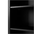 Pemberly Row Solid Pine Wood Classic Bookcase - Black Finish 48