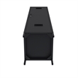 Pemberly Row 15 Single Locker Storage Cabinet with 5 Adjustable Shelves in Black