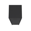 Pemberly Row 15 Single Locker Storage Cabinet with 5 Adjustable Shelves in Black