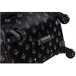Pemberly Row Traditional Polyester 5-Piece Spinner Luggage Set in Black