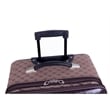 Pemberly Row Traditional Polyester 4-Piece Luggage Set in Brown