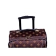 Pemberly Row Traditional Polyester 4-Piece Luggage Set in Brown