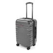 Pemberly Row Traditional Plastic 3-Piece Hardside Luggage Set in Gray