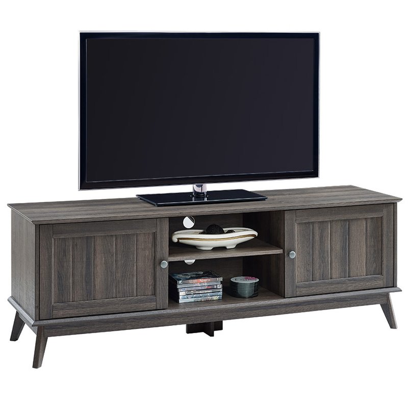 Pemberly Row Wood TV Media Stand for TVs up to 70