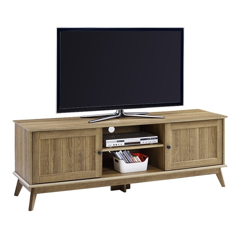 Pemberly Row Wood TV Media Stand for TVs up to 70