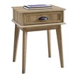 Pemberly Row Wood End Table with Storage Drawer in Golden Oak