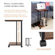 Pemberly Row Modern Wood & Metal End C Table for Small Spaces in Cement/Black