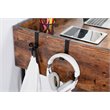 Pemberly Row Computer/Study Writing Desk with Drawers in Rustic Brown