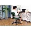 Pemberly Row Low Back Home Office Computer Chair with Armrest in Green