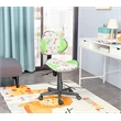 Pemberly Row Low Back Computer Executive Chair w/ Large Base and Pads in Green
