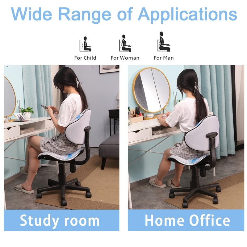 Pemberly Row Low Back Computer Executive Chair with Large Base and Pads in White