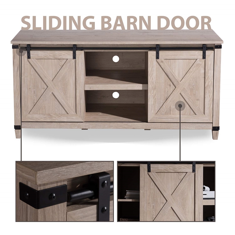 Pemberly Row Wood TV Stand for TVs Up to 65