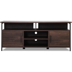 Pemberly Row 58&quot Media TV Stand for TVs Up to 60&quot in Smoky Oak