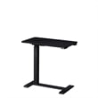 Pemberly Row Electric Height Adjustable Wood/Metal Side End Table in Black