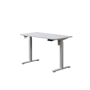 Pemberly Row 48&quot Electric Height Adjustable Wood Standing Desk White