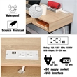 Pemberly Row Writing Desk w/ Drawer USB Ports Charging Station in Oak/Black
