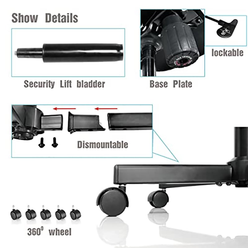 Pemberly Row Low Back Velvet Fabric Armless Home Office Computer Chair in Gray