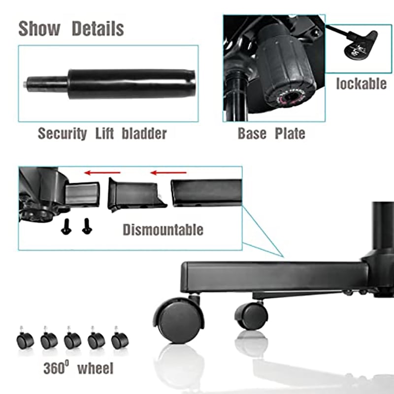 Pemberly Row Low Back Home Office Computer Chair with Armrest in Gray
