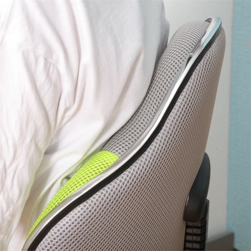 Pemberly Row Low Back Computer Executive Chair w/ Large Base & Pads - Green/Gray