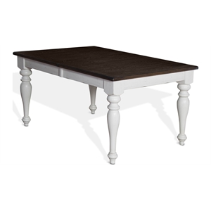 Pemberly Row 42&quot Wood Extendable Dining Table French Country