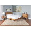 Pemberly Row Wood Contemporary Queen Panel Bed in Cinnamon Finish