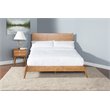 Pemberly Row Wood Contemporary Queen Panel Bed in Cinnamon Finish