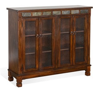 Pemberly Row 42&quot Traditional Wood Bookcase in Dark Chocolate