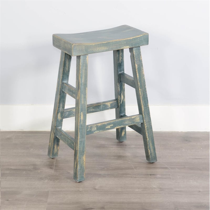 Pemberly Row Contemporary Wood Coastal Sea Grass Green Pub Table