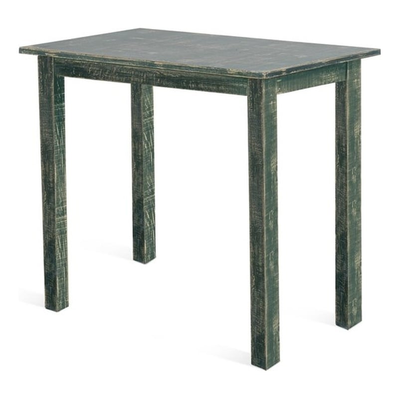 Pemberly Row Contemporary Wood Coastal Sea Grass Green Pub Table