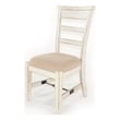 Pemberly Row White Sand Side Chair with Cushion Seat (Set of 2)