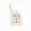 Pemberly Row White Sand Arm Chair with Cushion Seat (Set of 2)