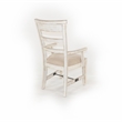 Pemberly Row White Sand Arm Chair with Cushion Seat (Set of 2)