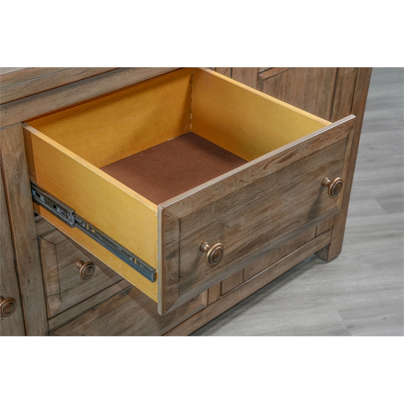Pemberly Row Solid Wood Contemporary 66