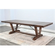 Pemberly Row Solid Wood Farmhouse Extension Table with Folding Leaves