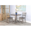 Pemberly Row Solid Wood Traditional Round Drop Leaf Dining Table