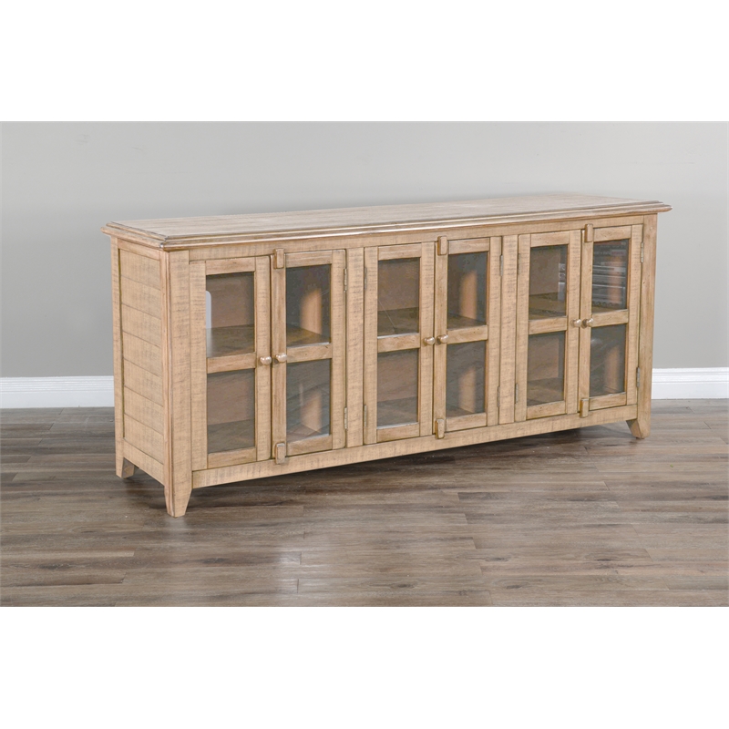 Pemberly Row Transitional Solid Wood Blue Finish 70