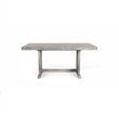Pemberly Row Contemporary Wood Rectangular Dining Table in Gray Finish