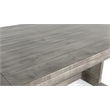 Pemberly Row Contemporary Wood Rectangular Dining Table in Gray Finish