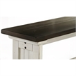 Pemberly Row Farmhouse Solid Wood Dining Bench in Brown/White