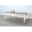 Pemberly Row Contemporary Wood Rectangular Extension Dining Table