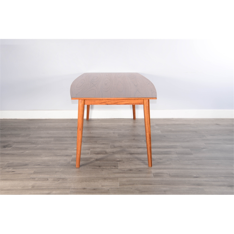 Pemberly Row Contemporary Wood Mid-century Dining Table in Cinnamon