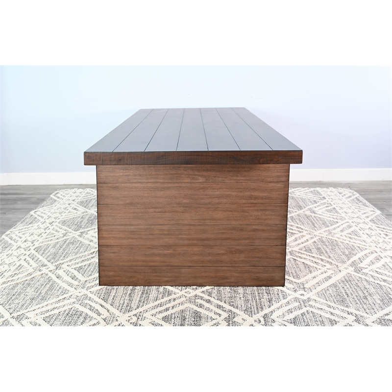 Pemberly Row Brown Finish Contemporary Wood Counter Dining Table